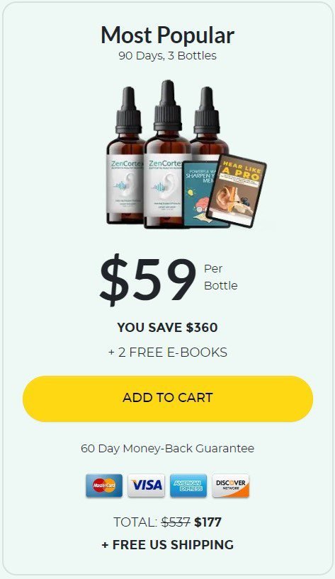 ZenCortex Buy 3 Bottle