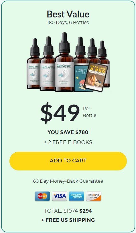 ZenCortex Buy 6 Bottle